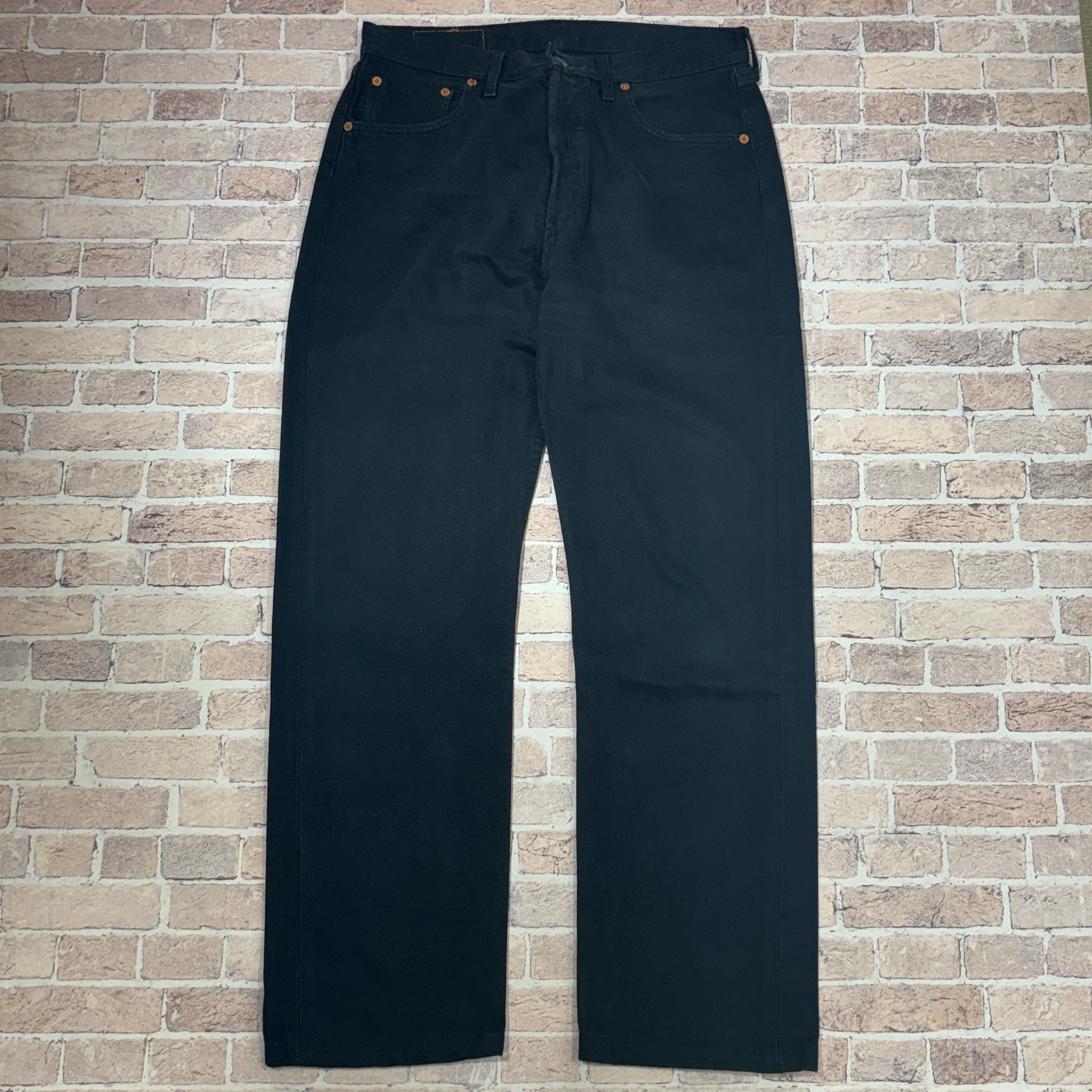Levi's 501 Black Denim Pants W32 L30 難あり LEVI'S 501 BLACK DENIM PANT 実寸W32 L30 | safarionline