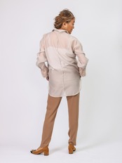 BRAHMIN(ラメジャガードシアーブラウス）