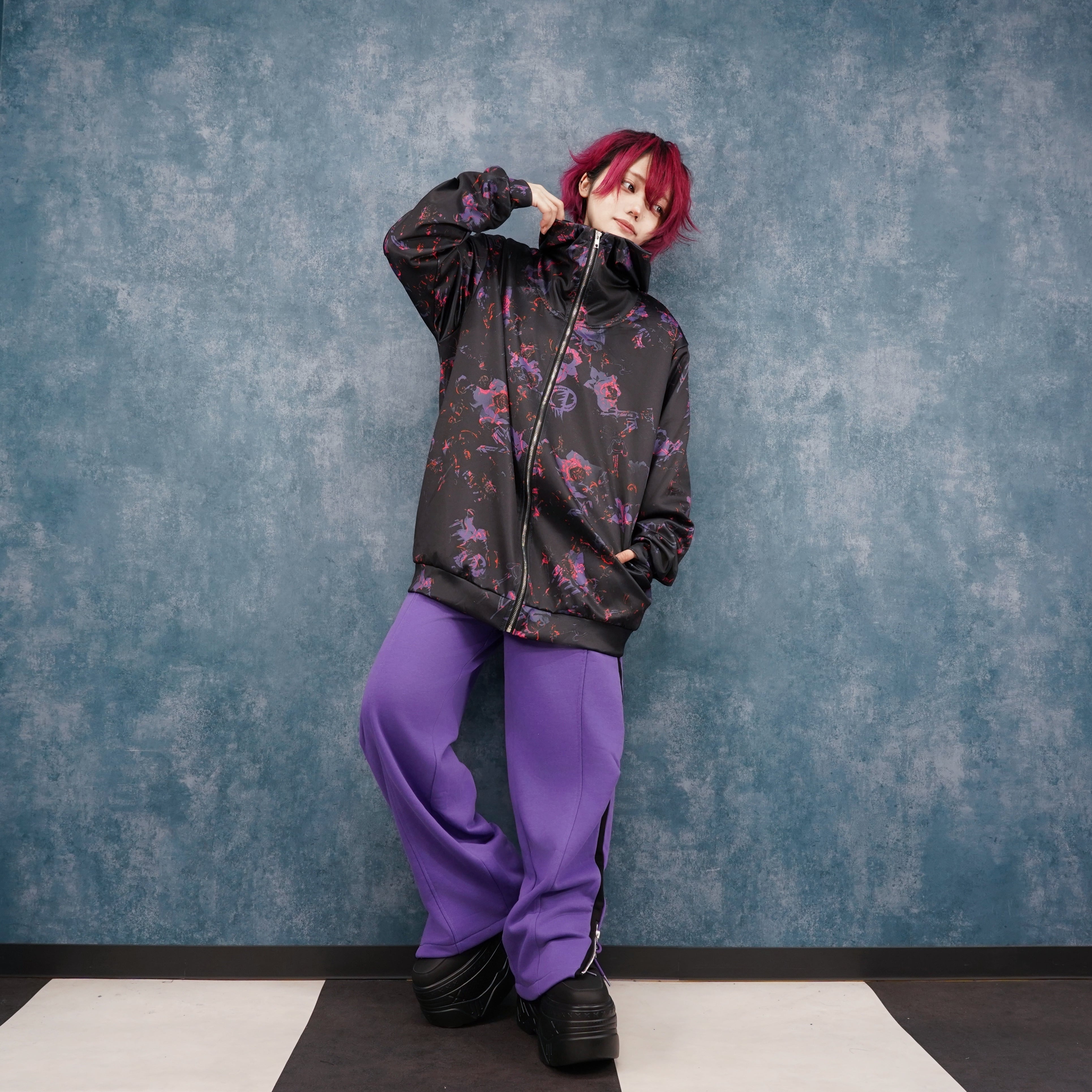 NiREページ ZIP SLIT PURPLE WIDE PANTS【CHAIN HEART】 | NIER CLOTHING