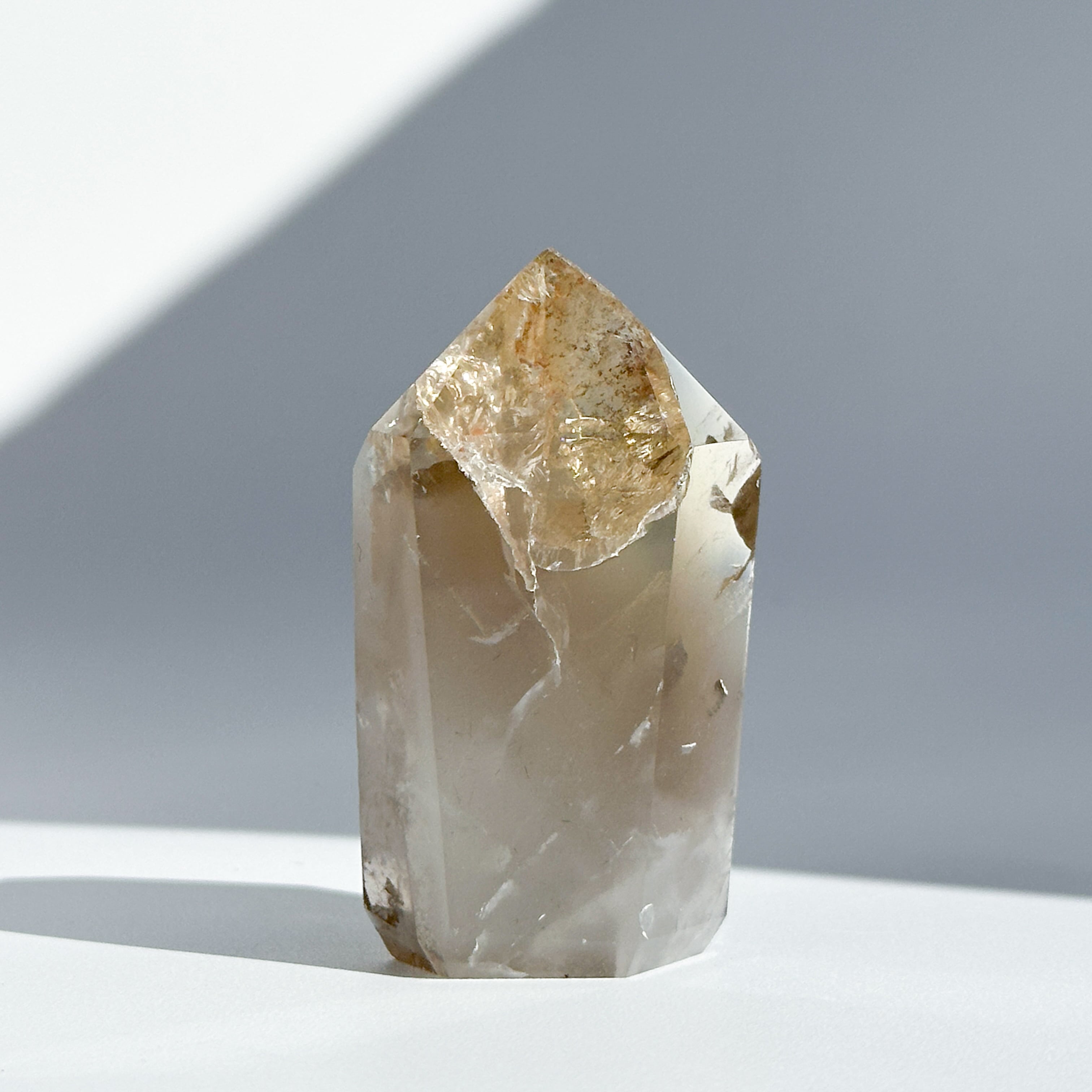 ファントム◎スモーキーシトリン タワー 41 ◇ Garden quartz ◇天然石・鉱物・パワーストーン