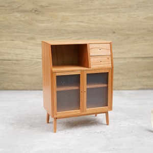 020-30075　ミニチュア家具　＊1/6サイズ＊　cabinet&shelf　キャビネット引き出し　Natural