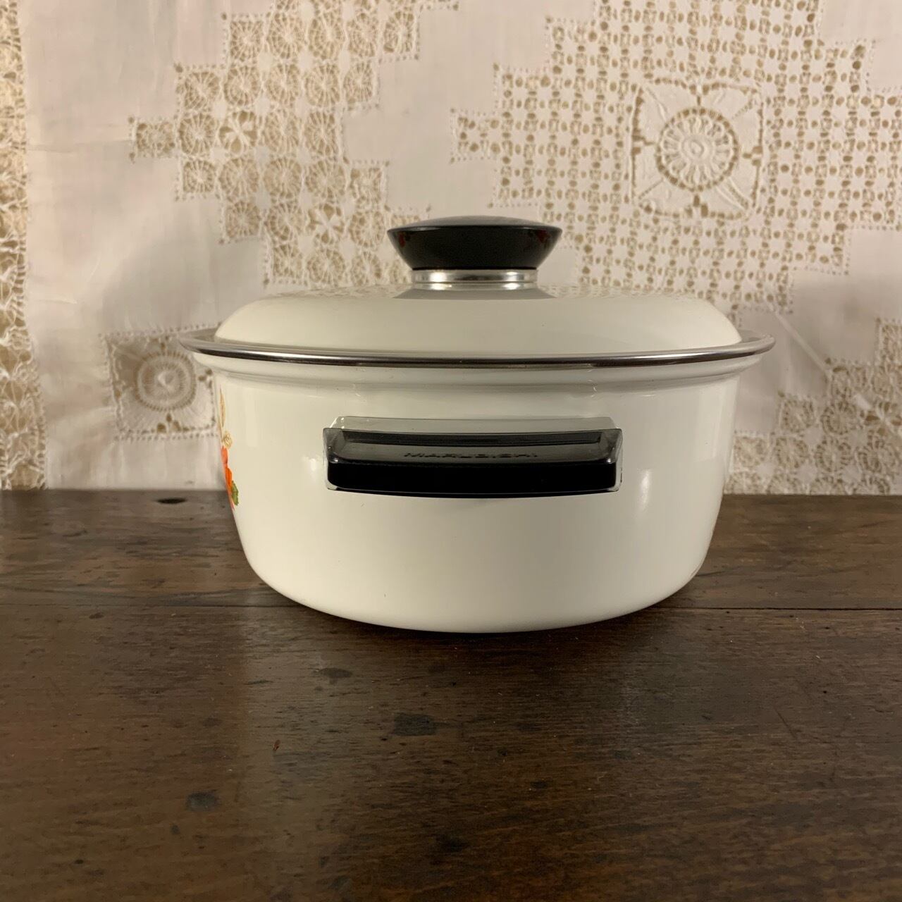 昭和レトロ MARUBISHI ホーロー両手鍋 ビンテージ | ansorbet