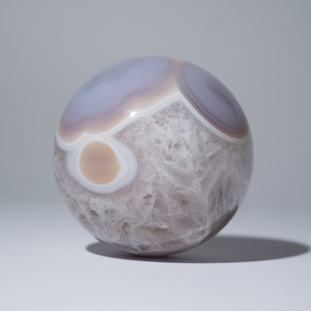 アメシスト アゲート スモーキークォーツ【φ6.0cm】 / スフィア