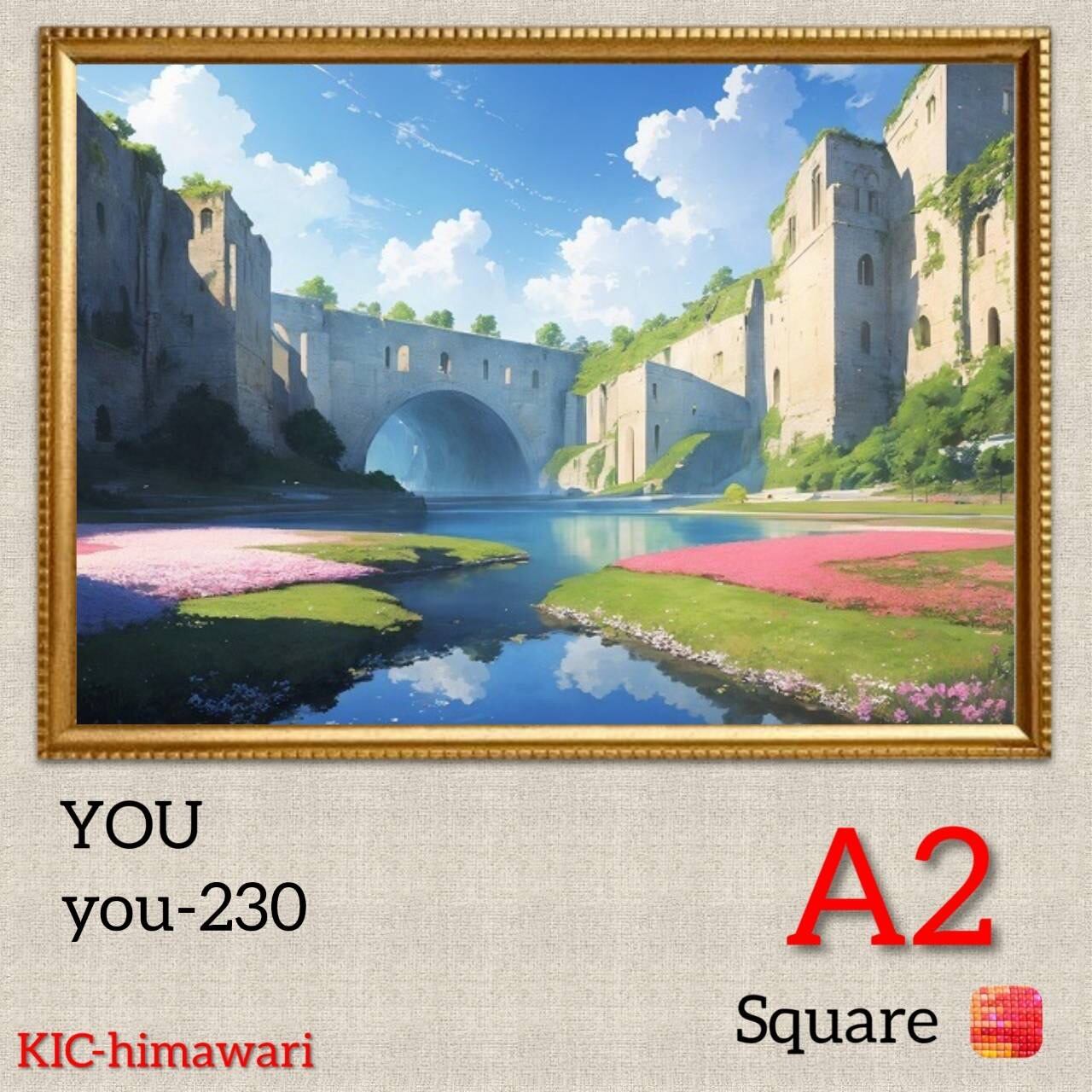 A2サイズ 四角ビーズ【you-230】ダイヤモンドアート