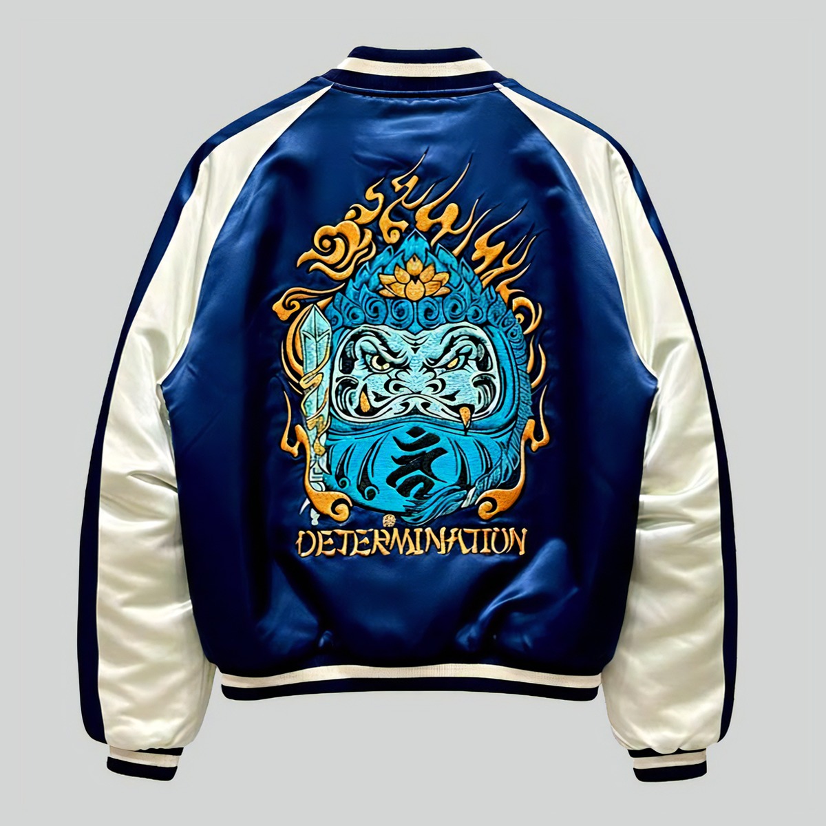 不動明王達磨 刺繍スカジャン Souvenir Jacket【限定1着】 | DETERMINATION