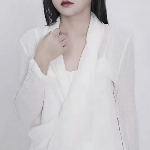 Wrinkle pleat thin cut and sew【2color】 C0743