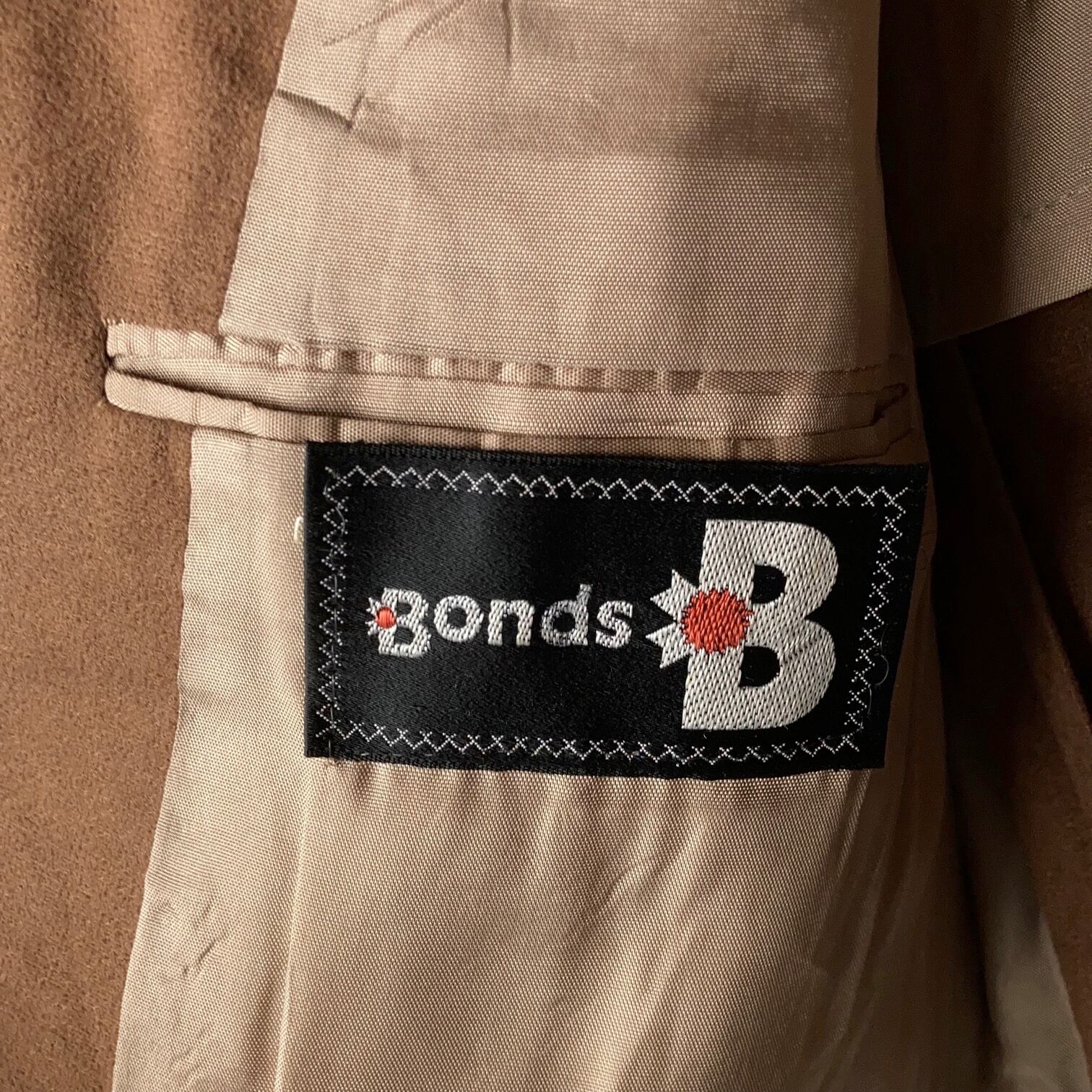 BONDS USA製 フェイクスエード テーラードジャケット ブラウン 