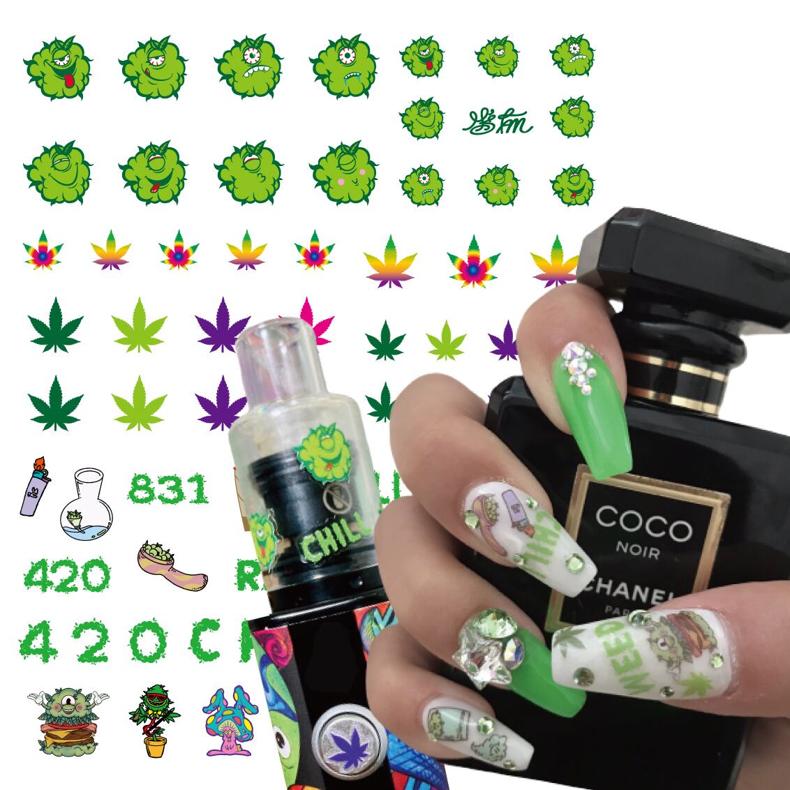 ネイル デコシール Mardy Color