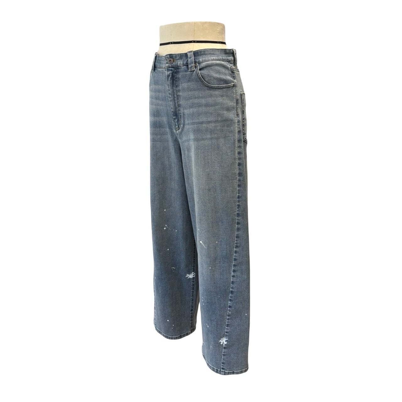 ayane】ペイント加工バレルレッグデニムパンツ（826543） | FORME Base