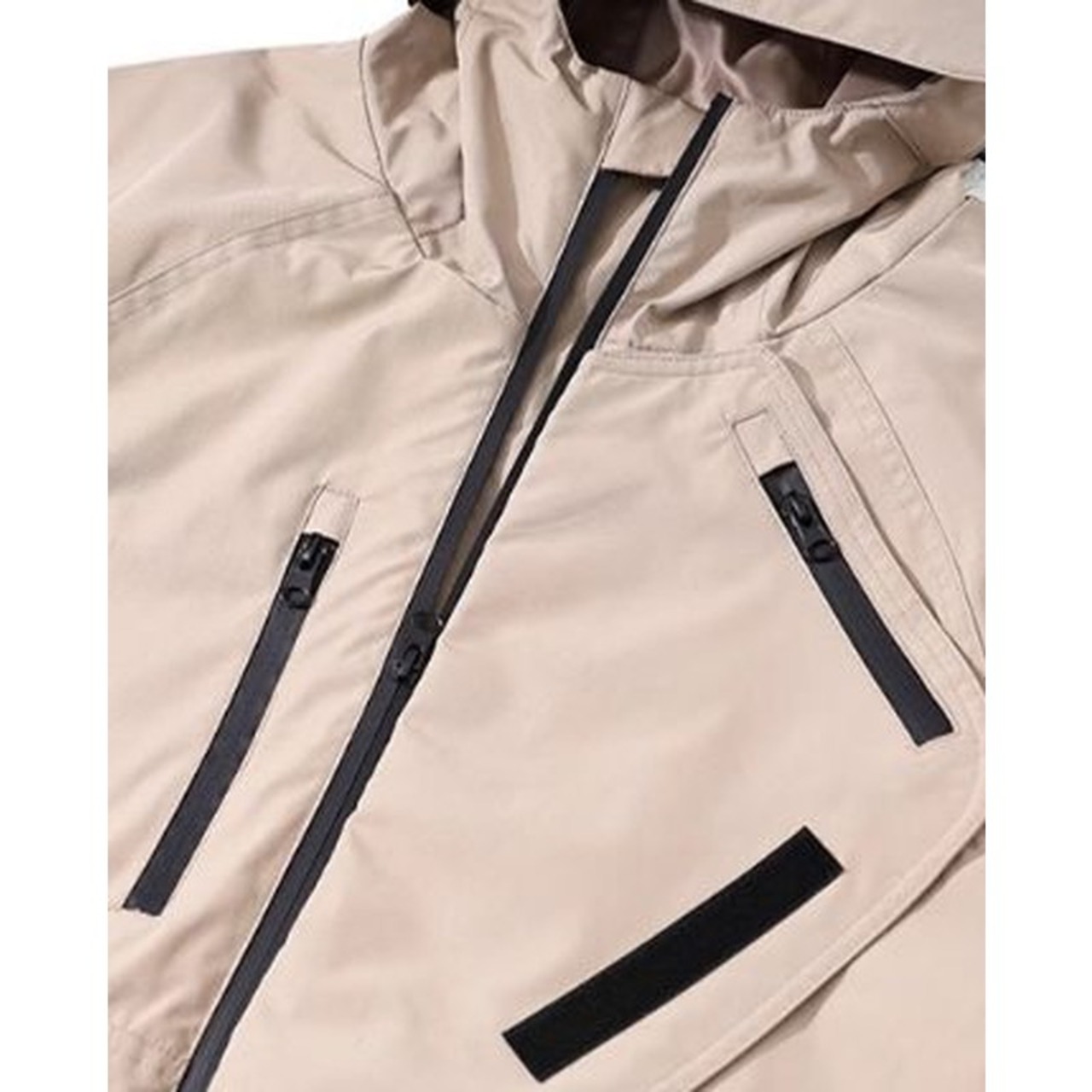 Hooded Full Zip-Up Long Sleeve Regular Fit Jacket ◇H0628