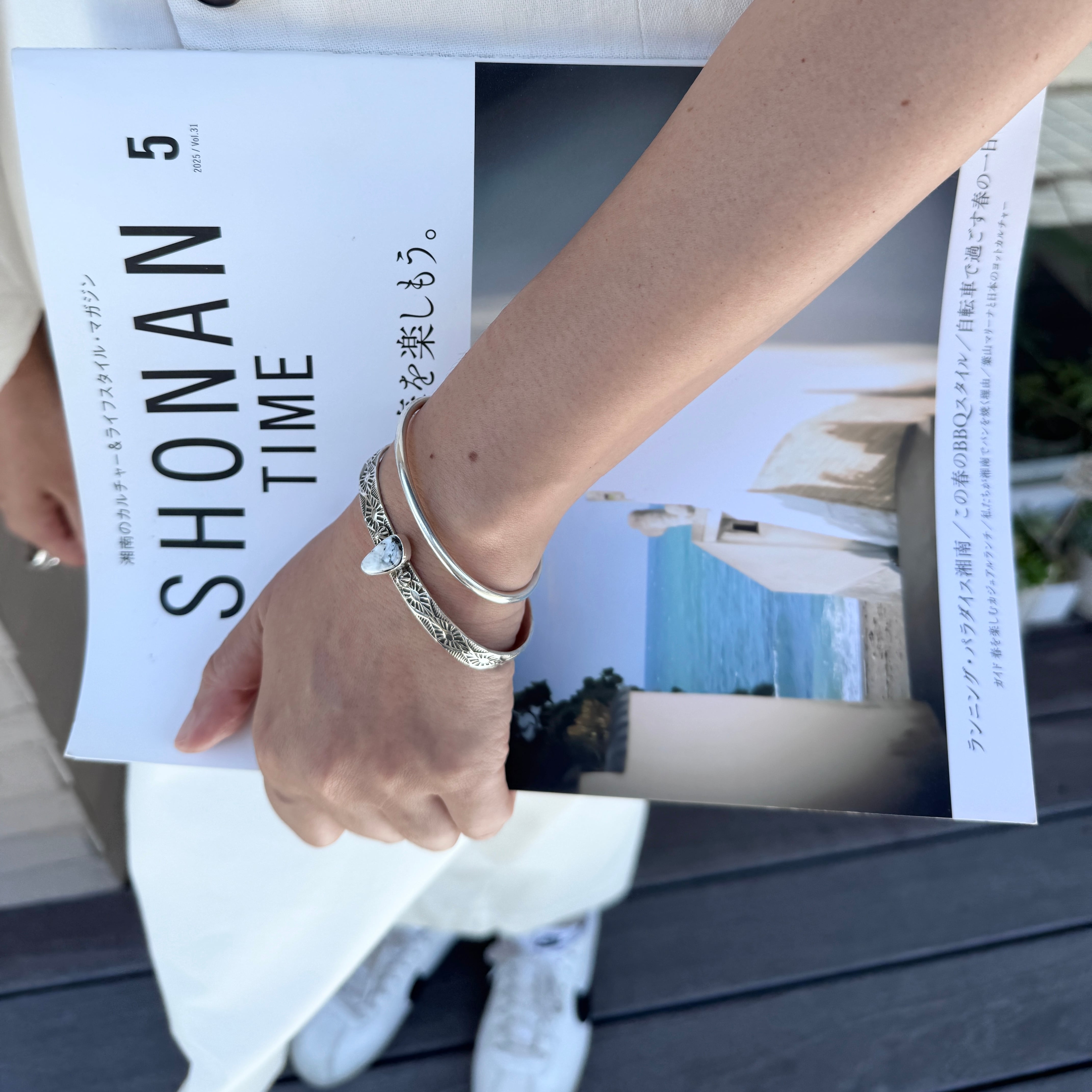 Dear 【NAVAJO】D.O. White スタンプワーク シルバーリング 21号