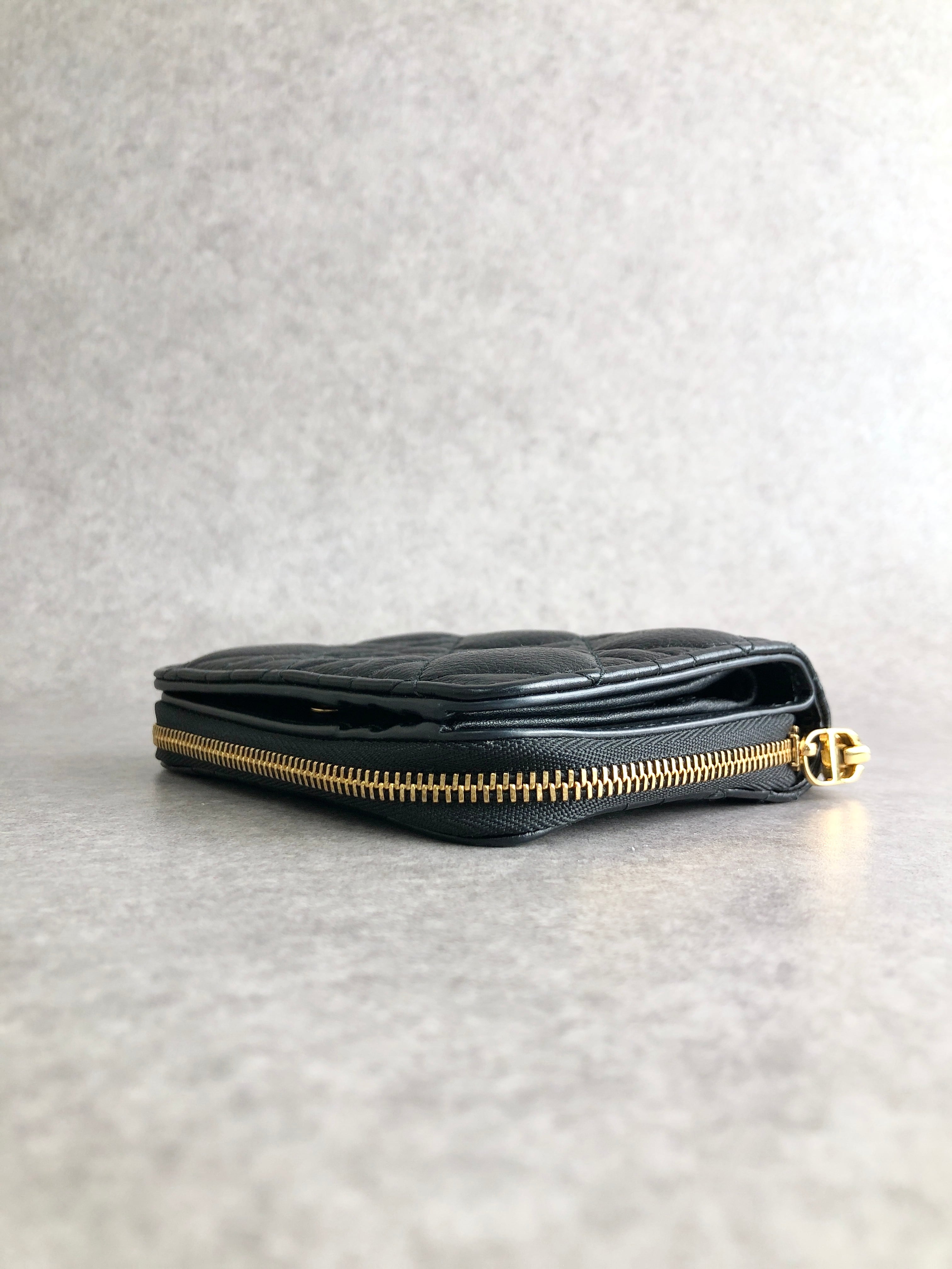 Christian Dior クリスチャン ディオール カナージュ 財布 ブラック
