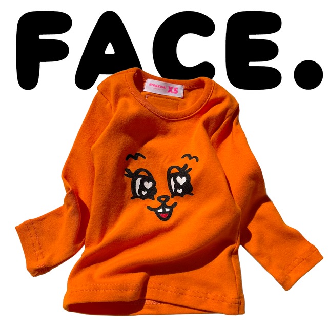 [受注生産] FACE SLIM T - Orange