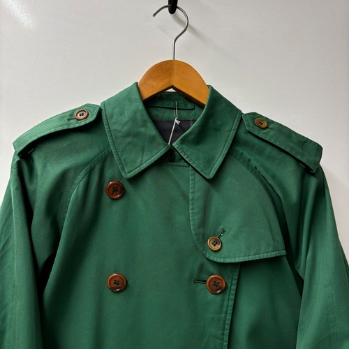 80s burberrys trench coat トレンチコート　緑　england  バーバリー　burberry