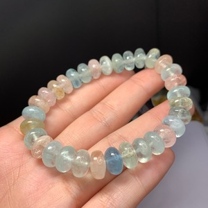 ボタンタイプ♪ミックスベリルブレスレット