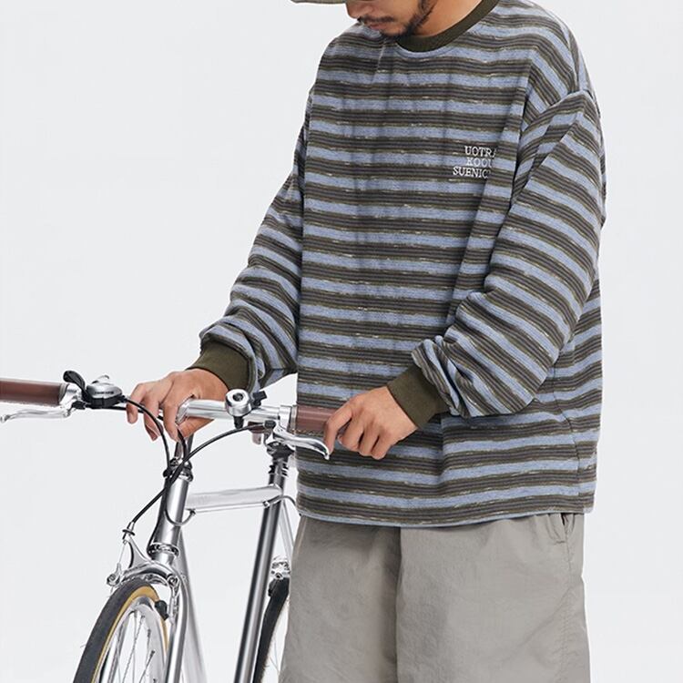 ★TROUSE ROUND NECK PULLOVER TOP　　　A0703