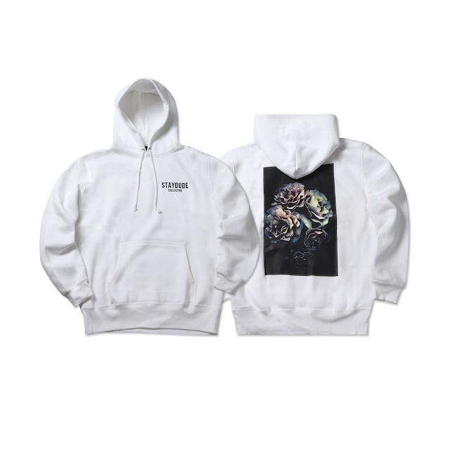 【STAY DUDE COLLECTIVE】Botanical Hoodie SS21 (WHITE)