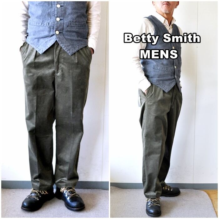 ベティスミス チェック柄 コーデュロイ パンツ M Betty Smith