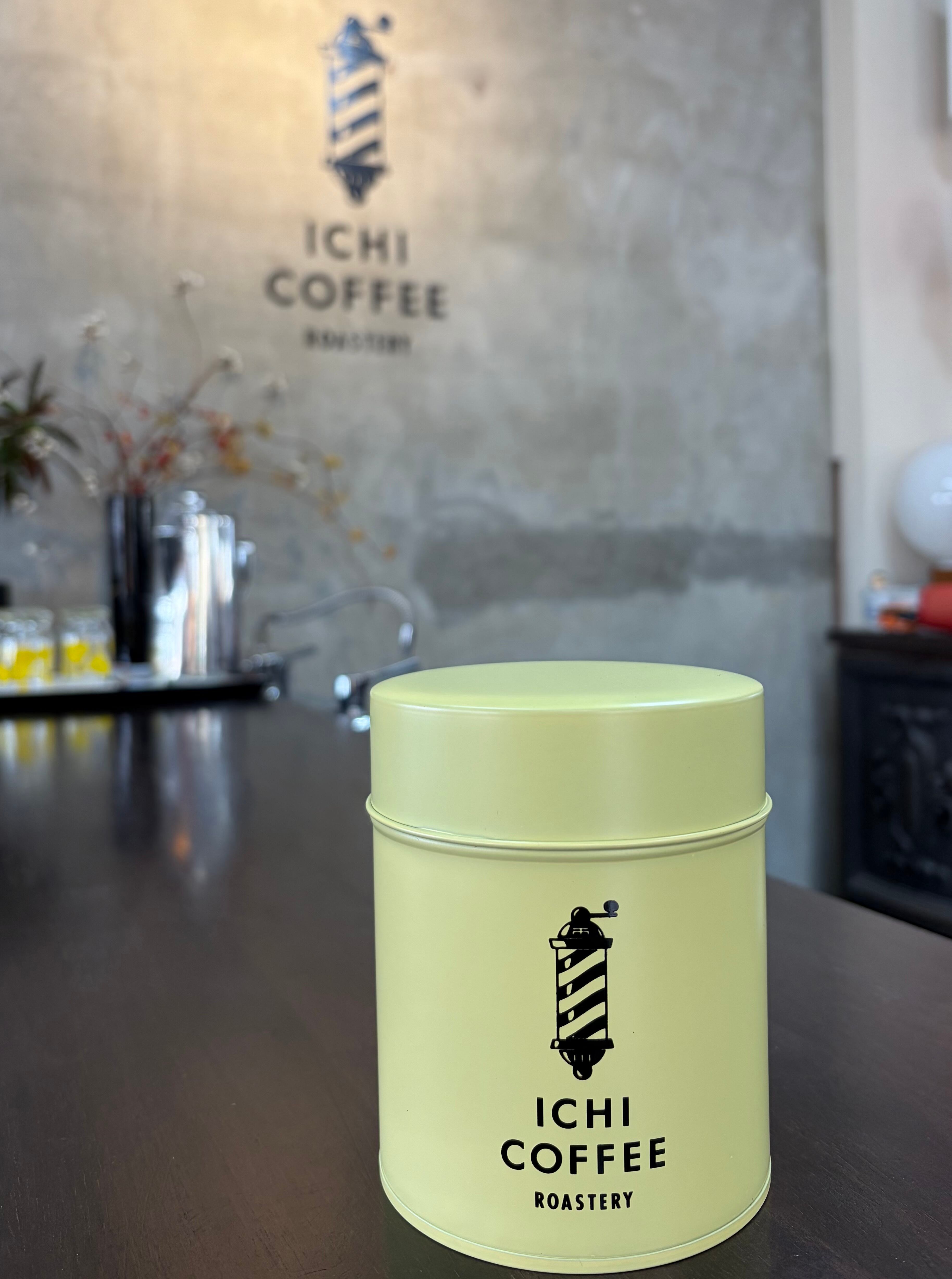 オリジナルコーヒー缶（レモン イエロー色） | ICHI COFFEE ROASTERY