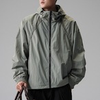 Long Sleeve Zip-Up Hip-Length Panel Jacket ◇2color H0863