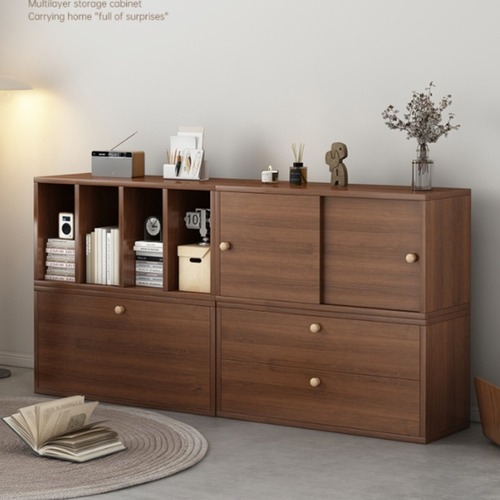 木製収納棚 モジュール式 本棚 シェルフ 収納ラック 組み合わせ自由 多段 引き出し付き おしゃれ