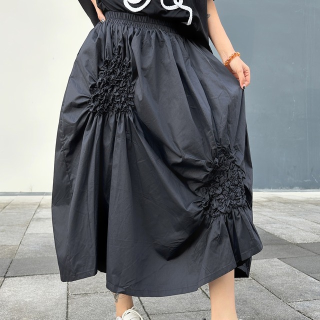 Gathered Asymmetrical Skirt 01355