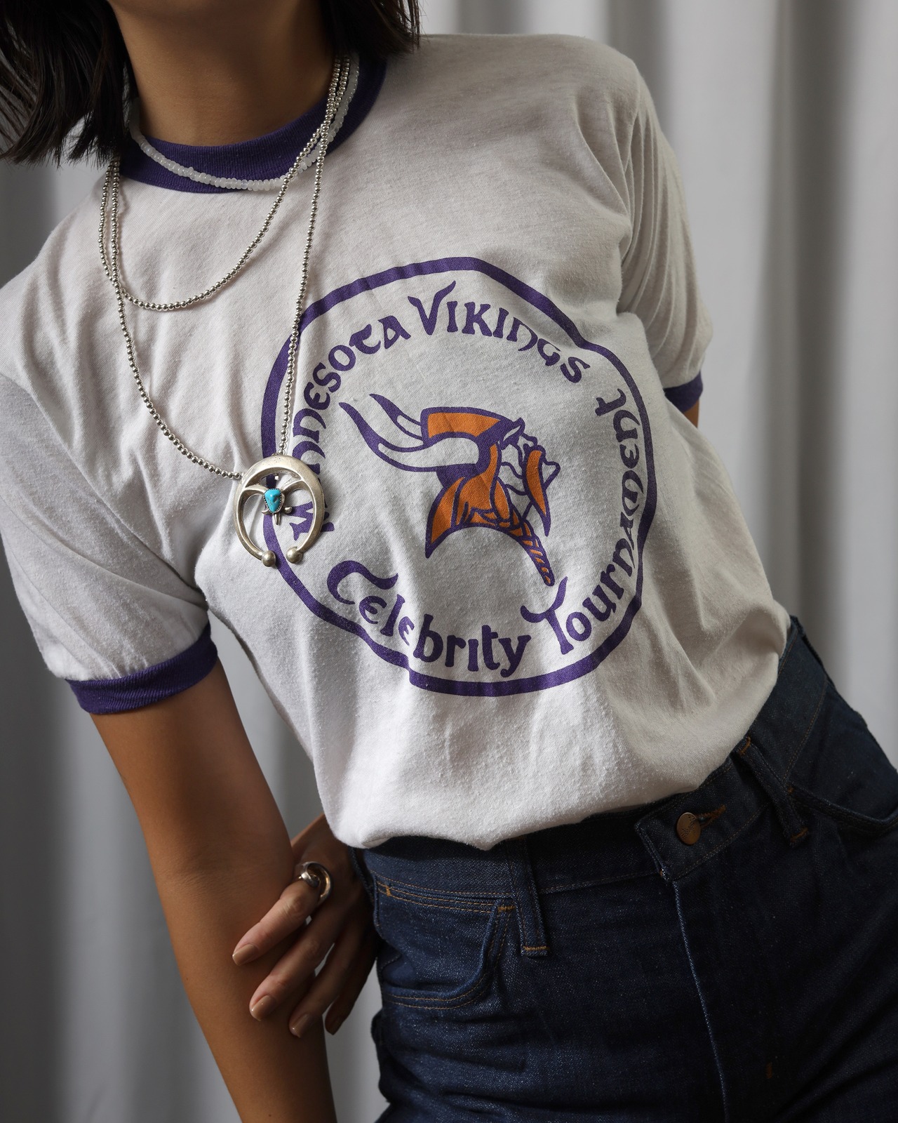 1980's Vikings / Printed T-Shirt