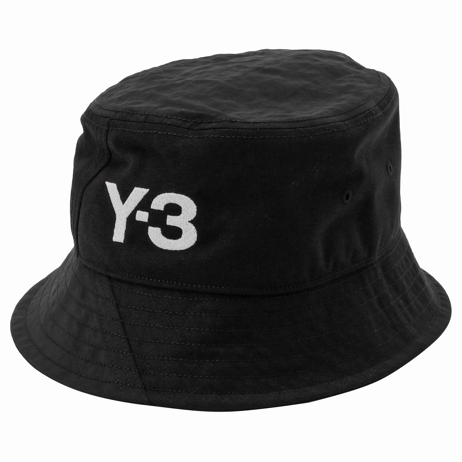 ワイスリー Y-3 H62986 BLK M ロゴ刺繍 バケットハット バケハ 帽子