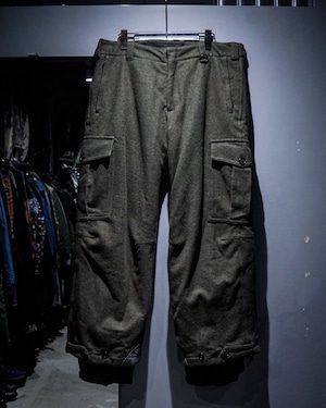 【add (C) vintage】“PRADA SPORT” Layered Design Wool Cargo Pants