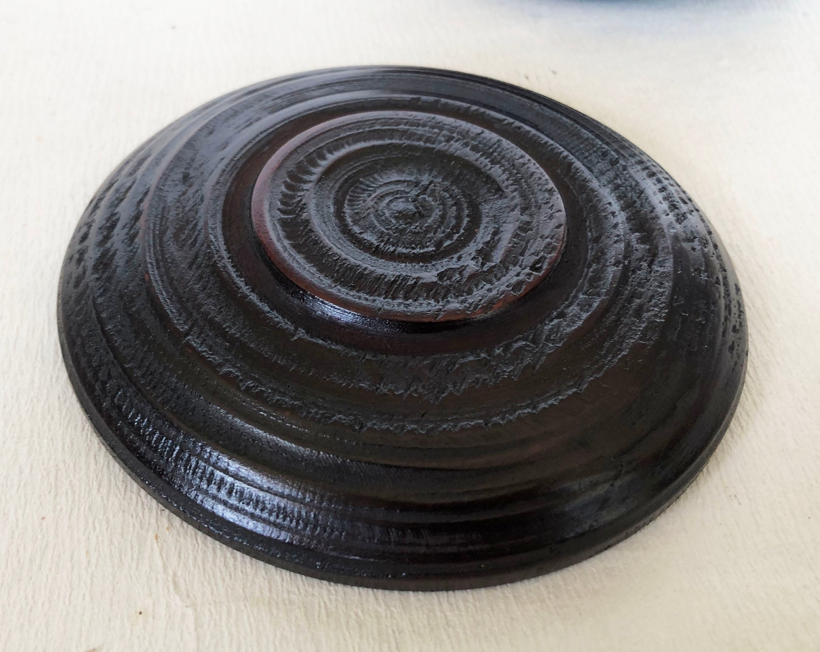 茶托 漆塗 象谷4寸茶托 5枚 12cm 木製 讃岐漆器 象刻 コースター
