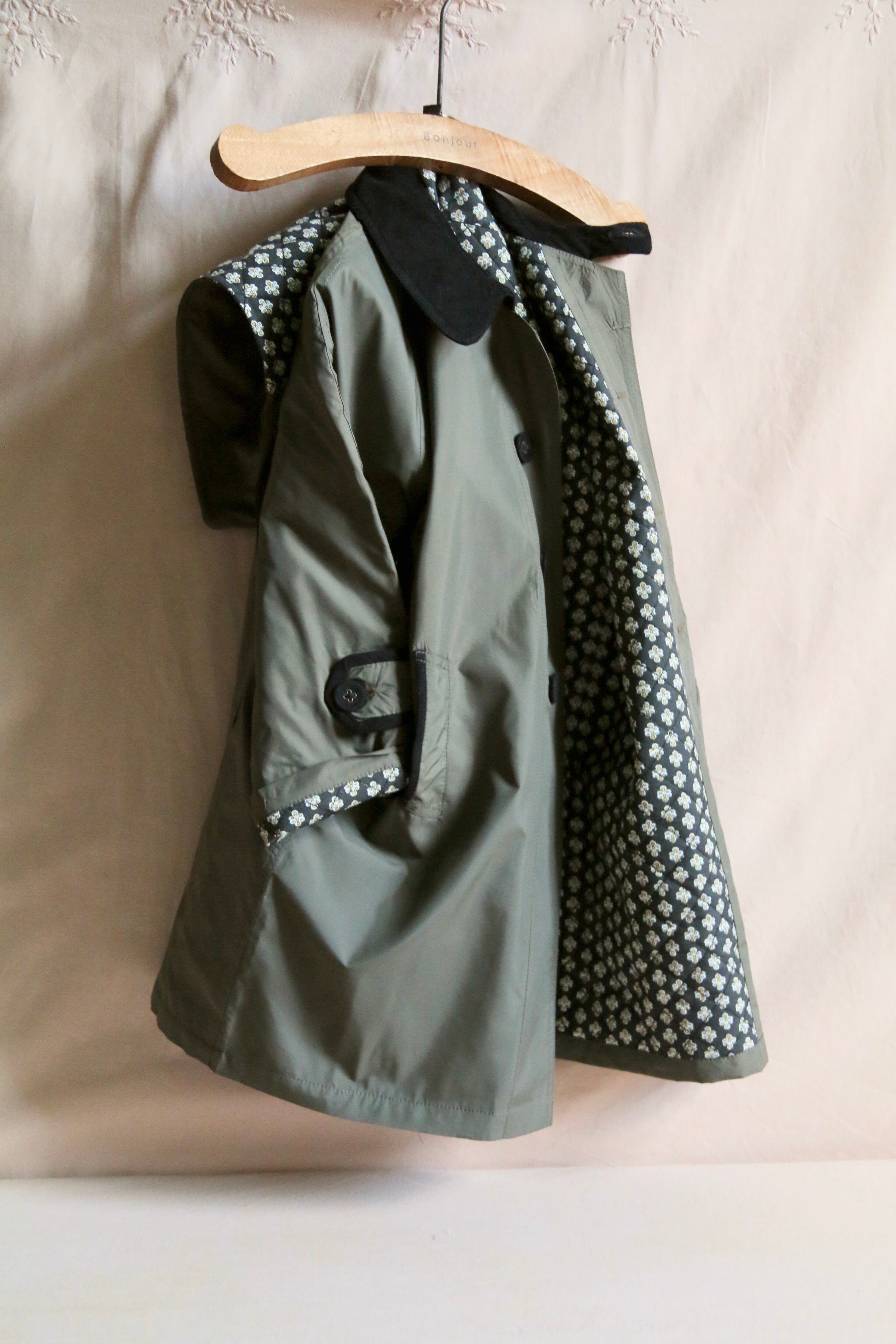 bonjour diary 12y Bonjour diary 刺繍入りチェック柄ワンピース 12Y