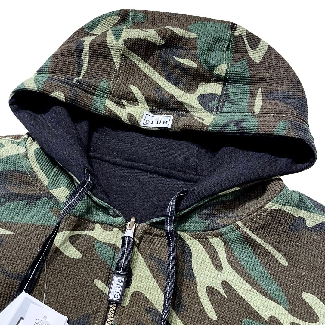 PROCLUB -Reversible Zip Hoodie- Black / Green Camo | Highflyer