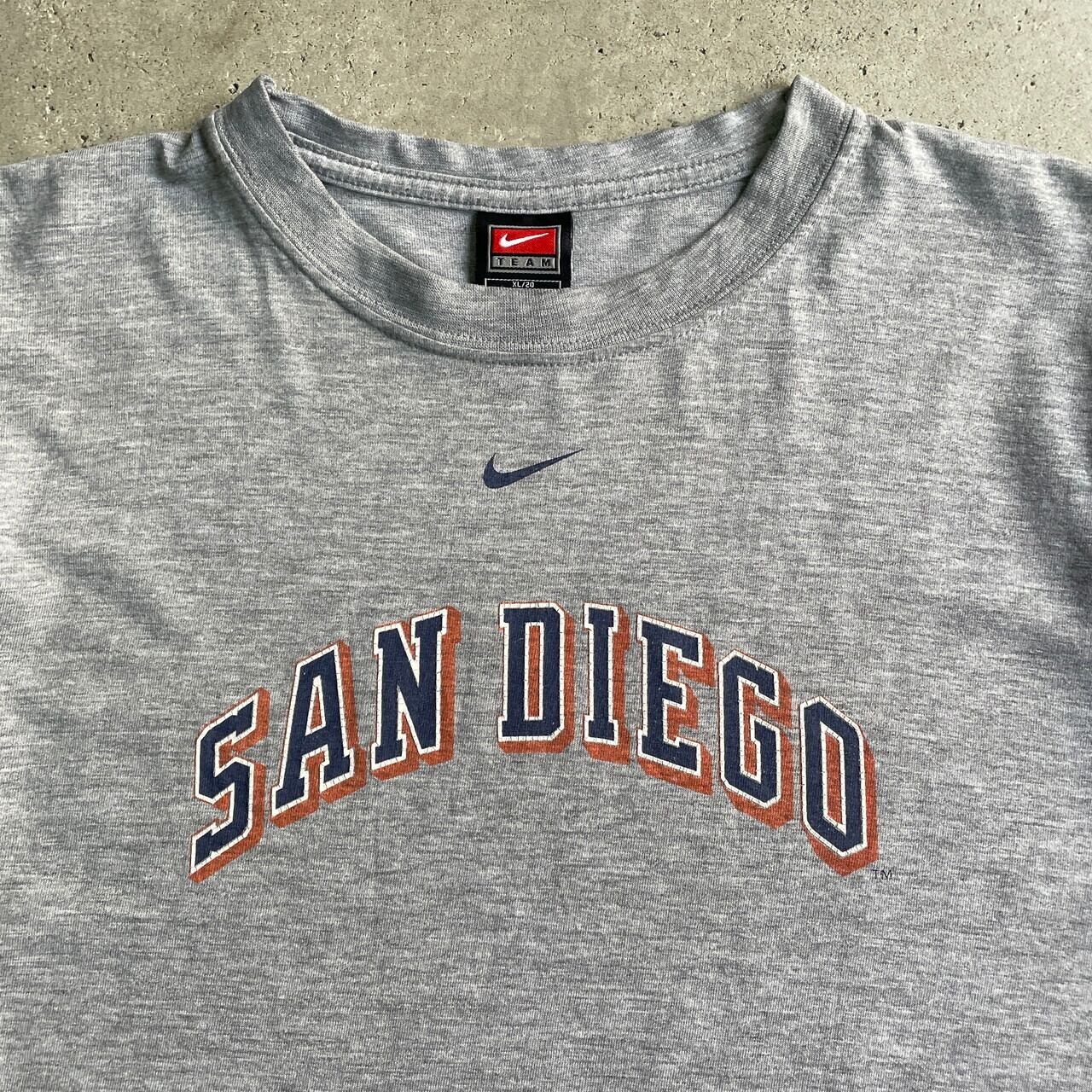 00年代 NIKE TEAM ナイキ SAN DIEGO PADRES チームロゴ 両面プリント T ...