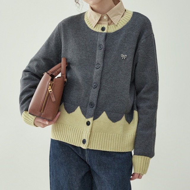 シングルブレストニットセーター　M1859