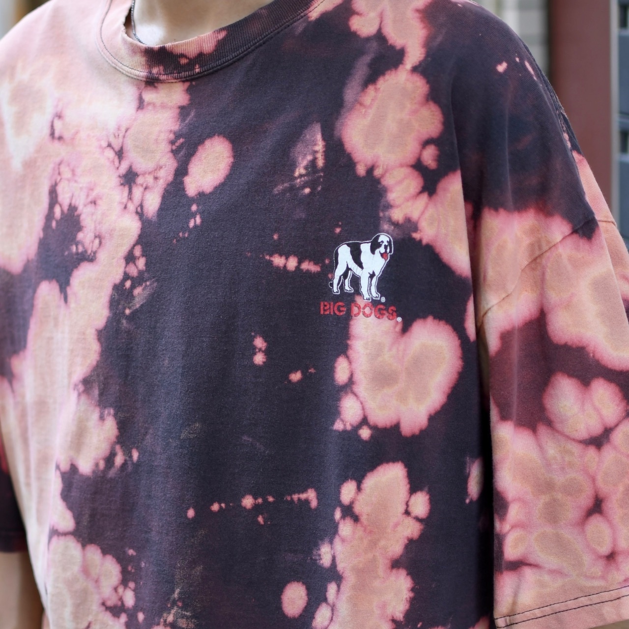 BIG DOGS bleach print tee