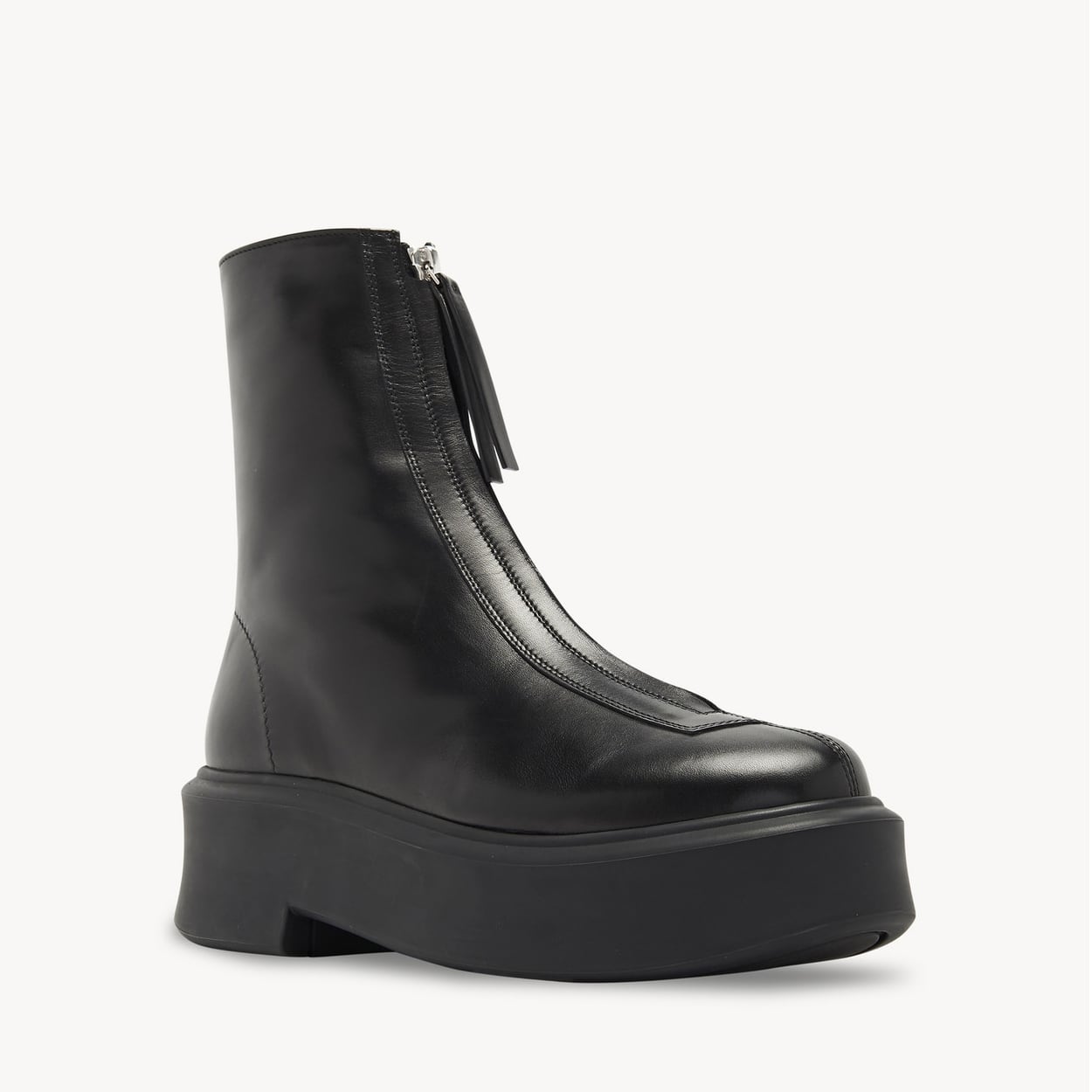 THE ROW レザー Zipped Boot 1 | NAJA FIORE