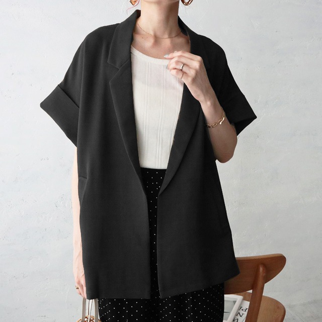 （SO10）ハーフスリーブテーラードジャケット