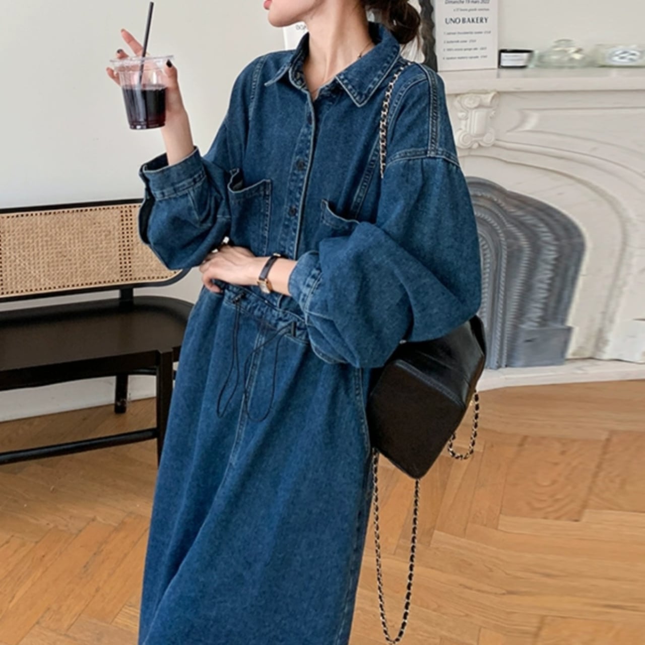 Versatile denim dress S1425