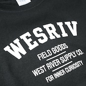 WESRIV FIELD GOODS TEE / BLACK — KIDS