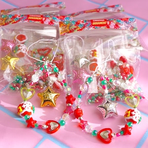 #L045【キット】クリスマス ビーズ オーナメント【2個分】