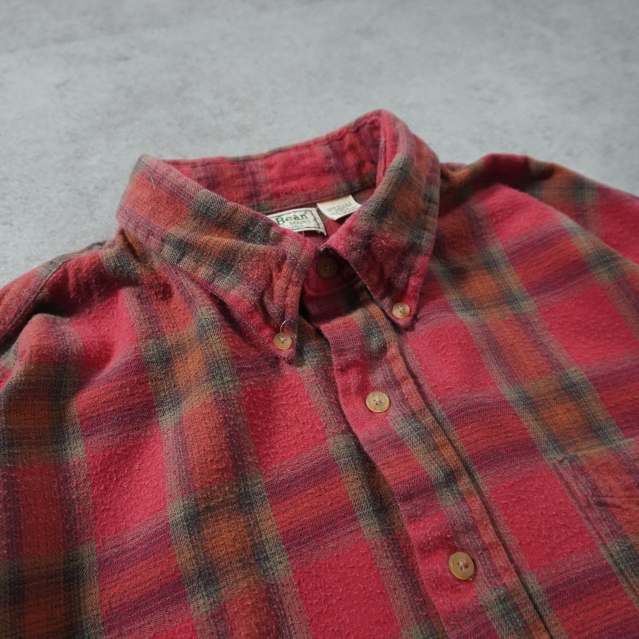 90s L.L.Bean flannel shirt "made in USA" XL 古着 - 4