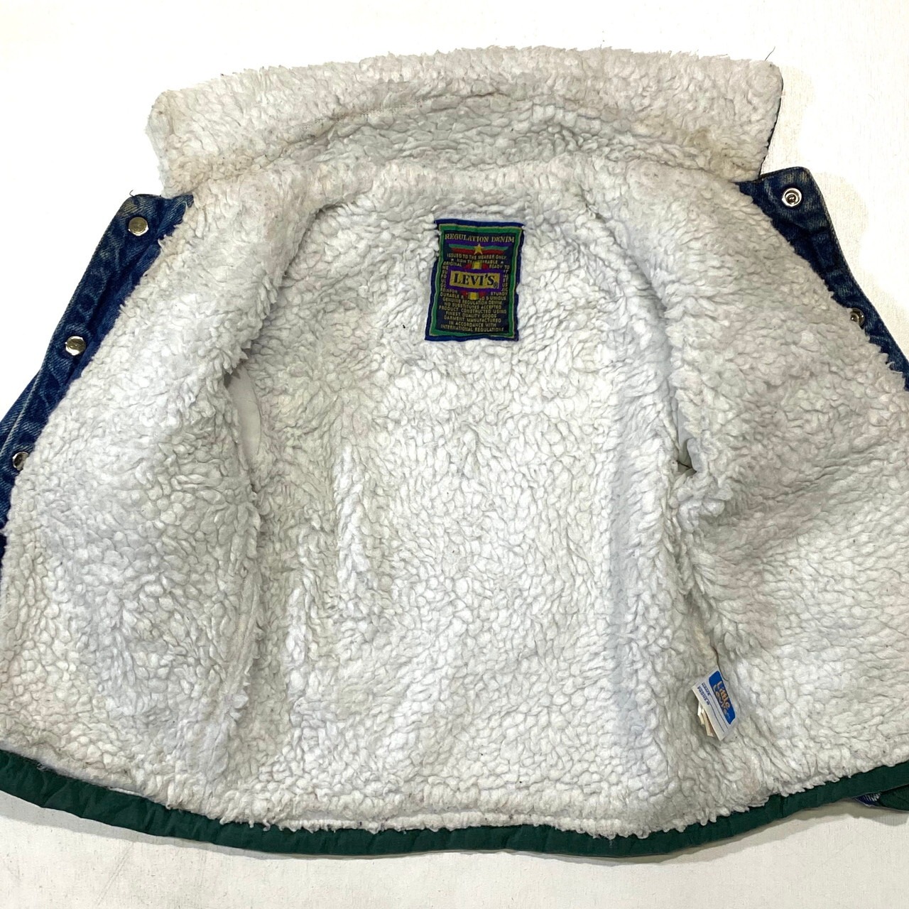 kids】80年代 リーバイス デニムボアジャケット キッズ4歳 110cm 古着 