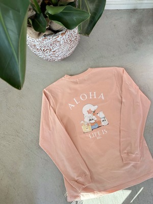 LIFE is × mapuaコラボ Lani ロンT ¥7,990+tax