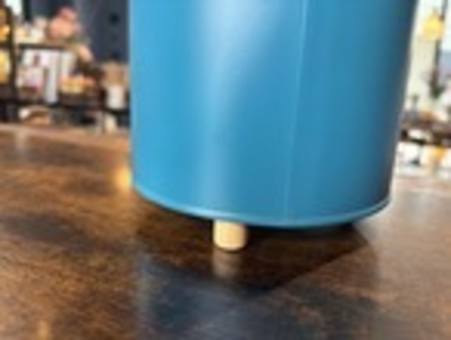 蓋の取手の木がリッチ感ある収納ケース　ボワット・ラウンドケース