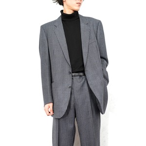 EU VINTAGE Otto Werner STRIPE PATTERNED DESIGN WOOL SET UP SUIT/ヨーロッパ古着ストライプ柄デザインウールセットアップスーツ