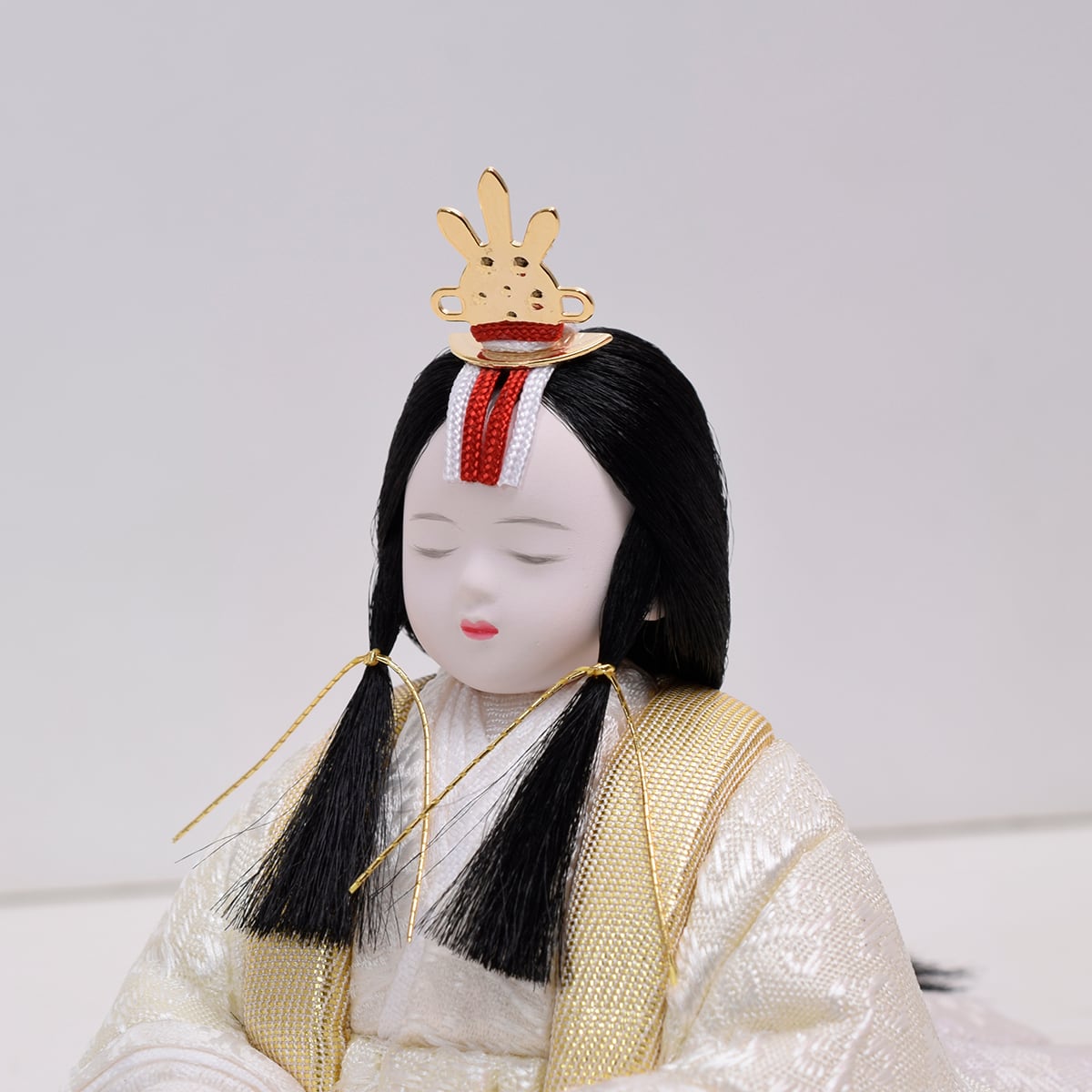 雛人形 木目込人形五人飾り【ケース入り雪乃】おしゃれ｜モダン