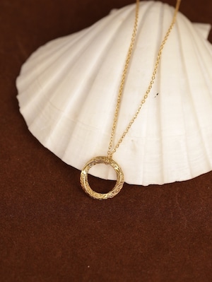 316L hawaiian circle necklace #n02 ☆