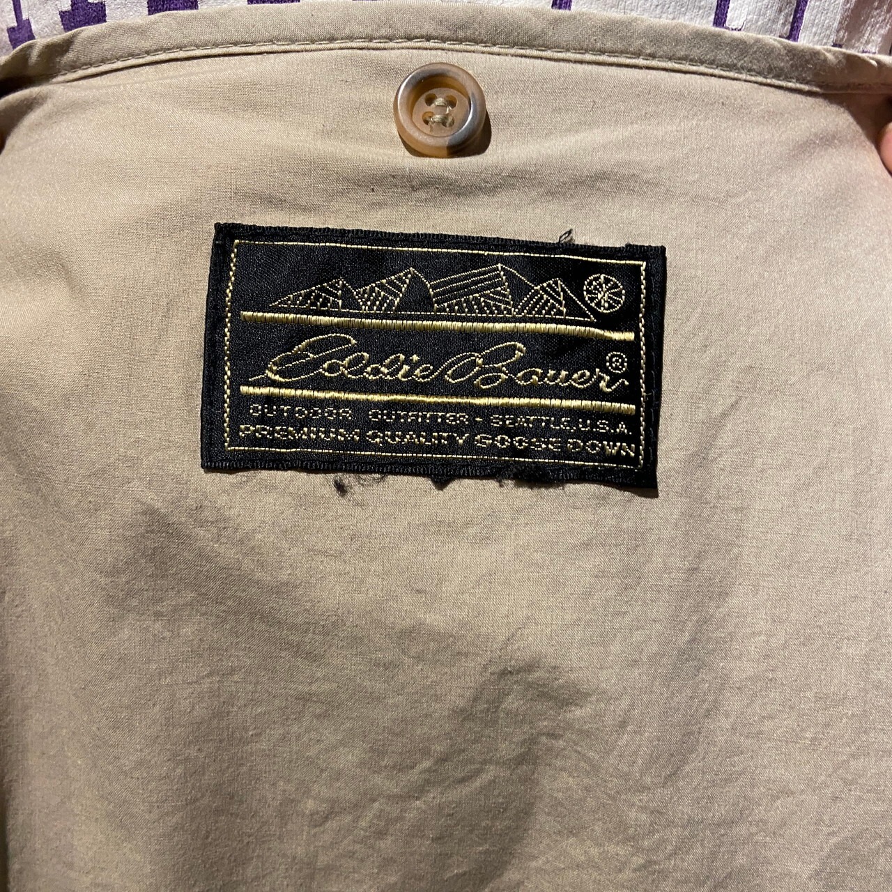 80年代〜 Eddie Bauer エディーバウアー 黒タグ グースダウンライナー 