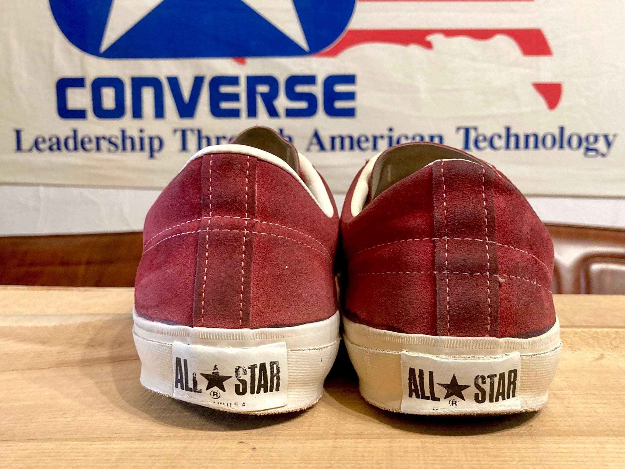 70s コンバース　マルーン　US 10 オールスター converse（コンバース） ALL STAR（オールスター）Suede Leather