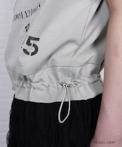 【直営限定ITEM】ドロストフリルペイントベスト (GRAY) CQ-46123H